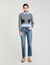 Pull court en laine et cachemire