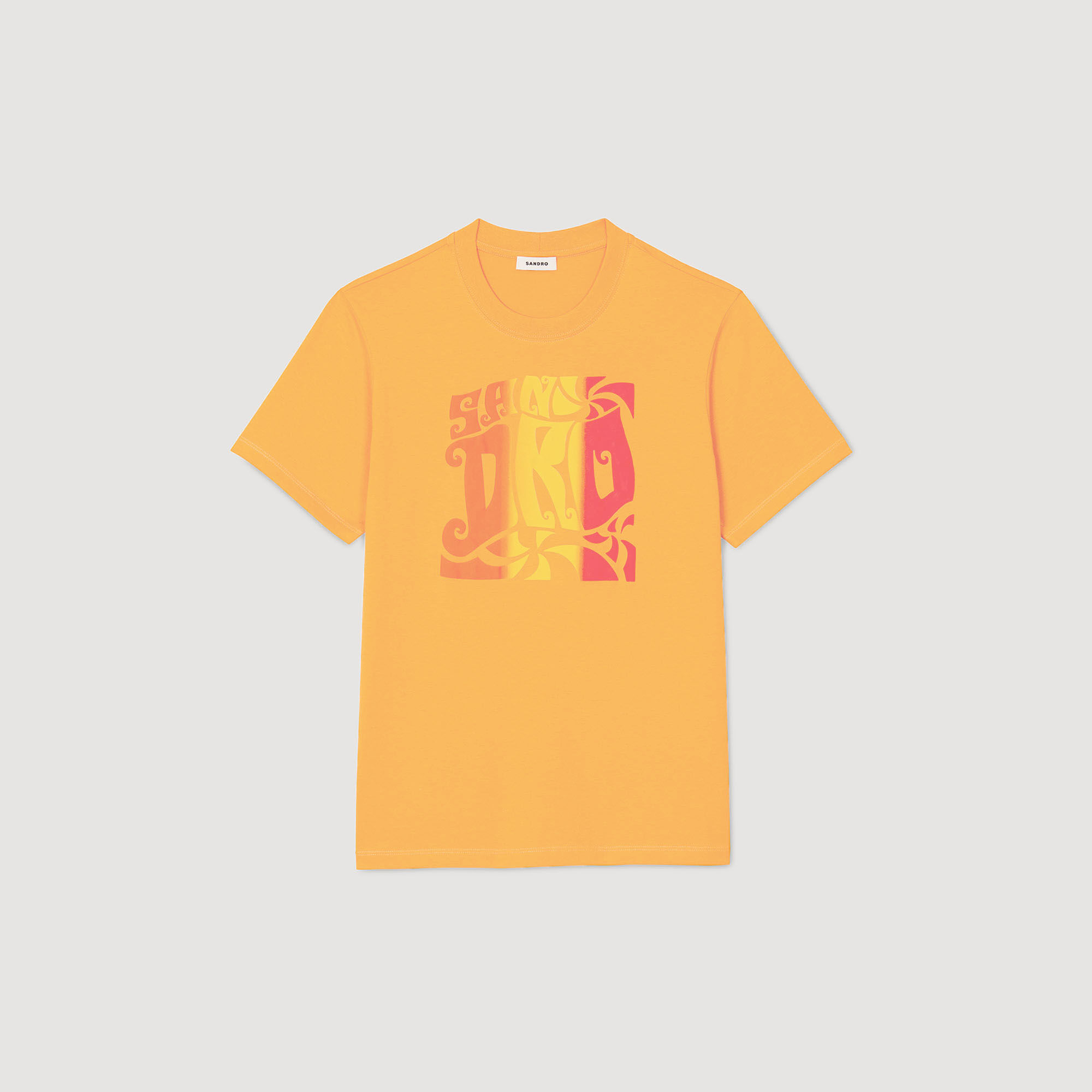 T-shirt en coton à imprimé vagues