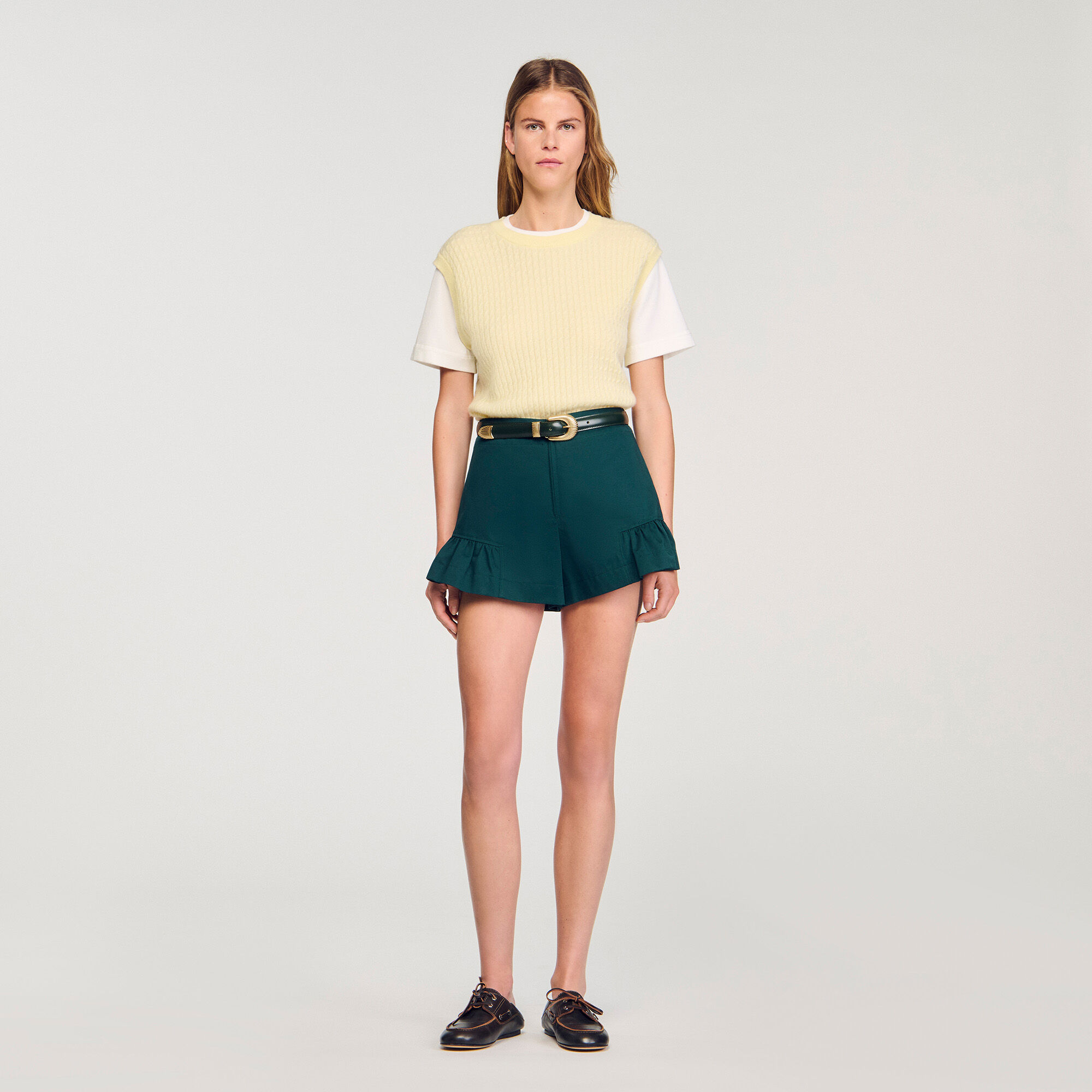 Pull 2 en 1 bicolore