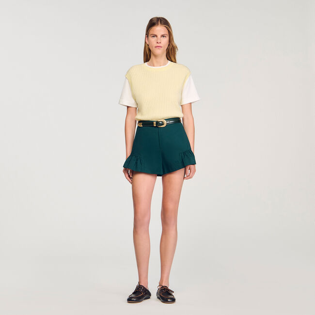 Pull 2 en 1 bicolore