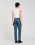 Pantalon droit élastiqué