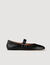 Ballerines en cuir brillant