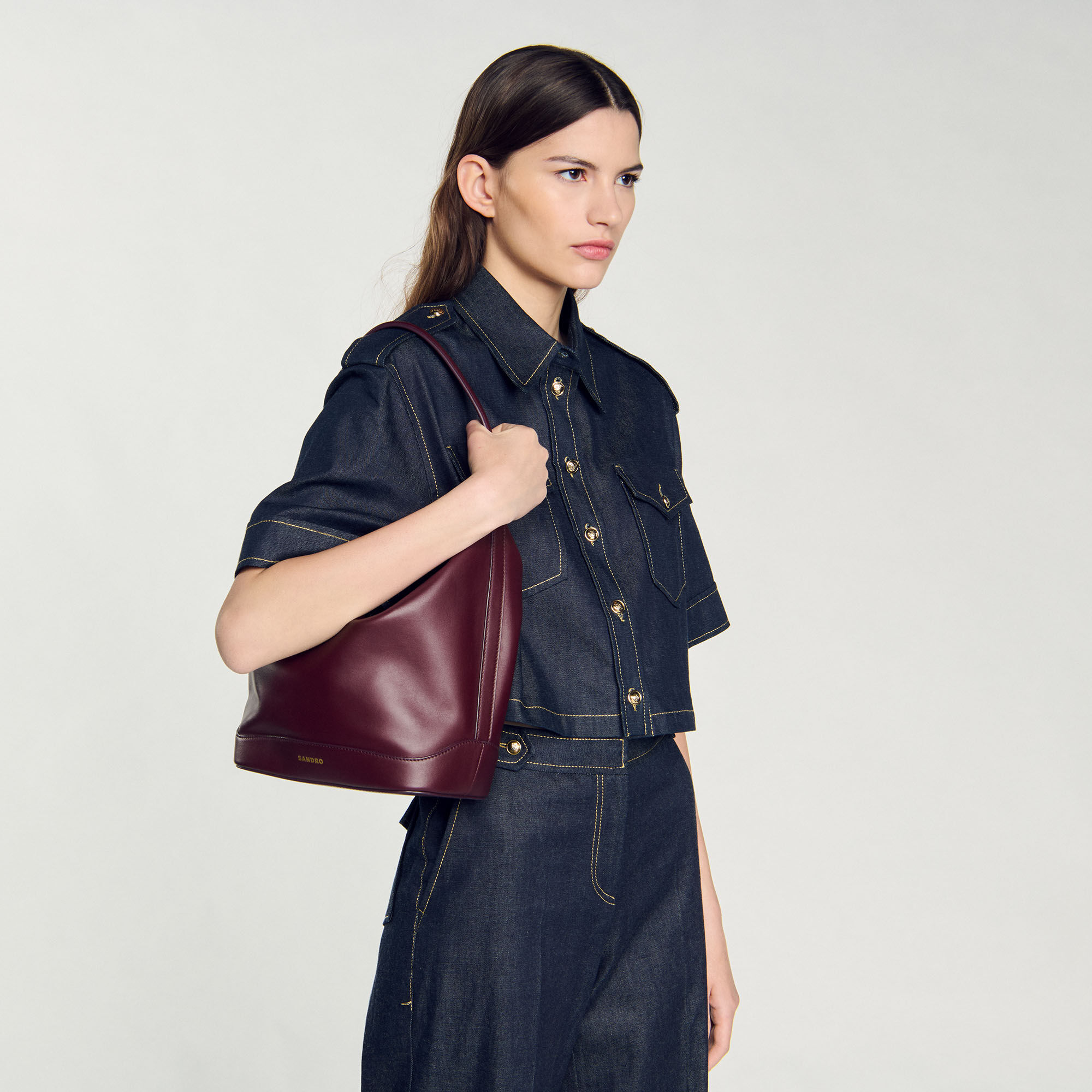 Sac seau TANGOSO en cuir