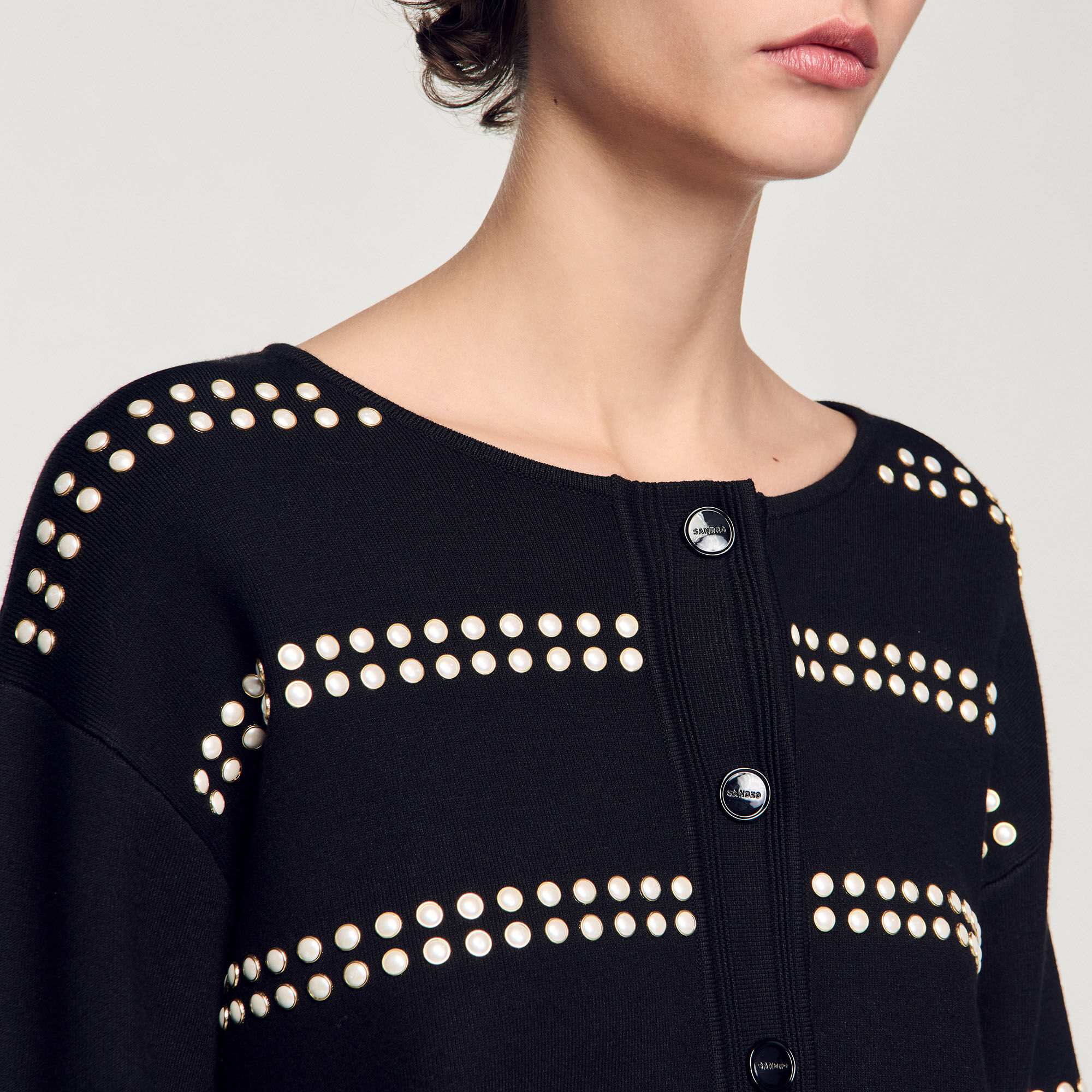 Cardigan à studs