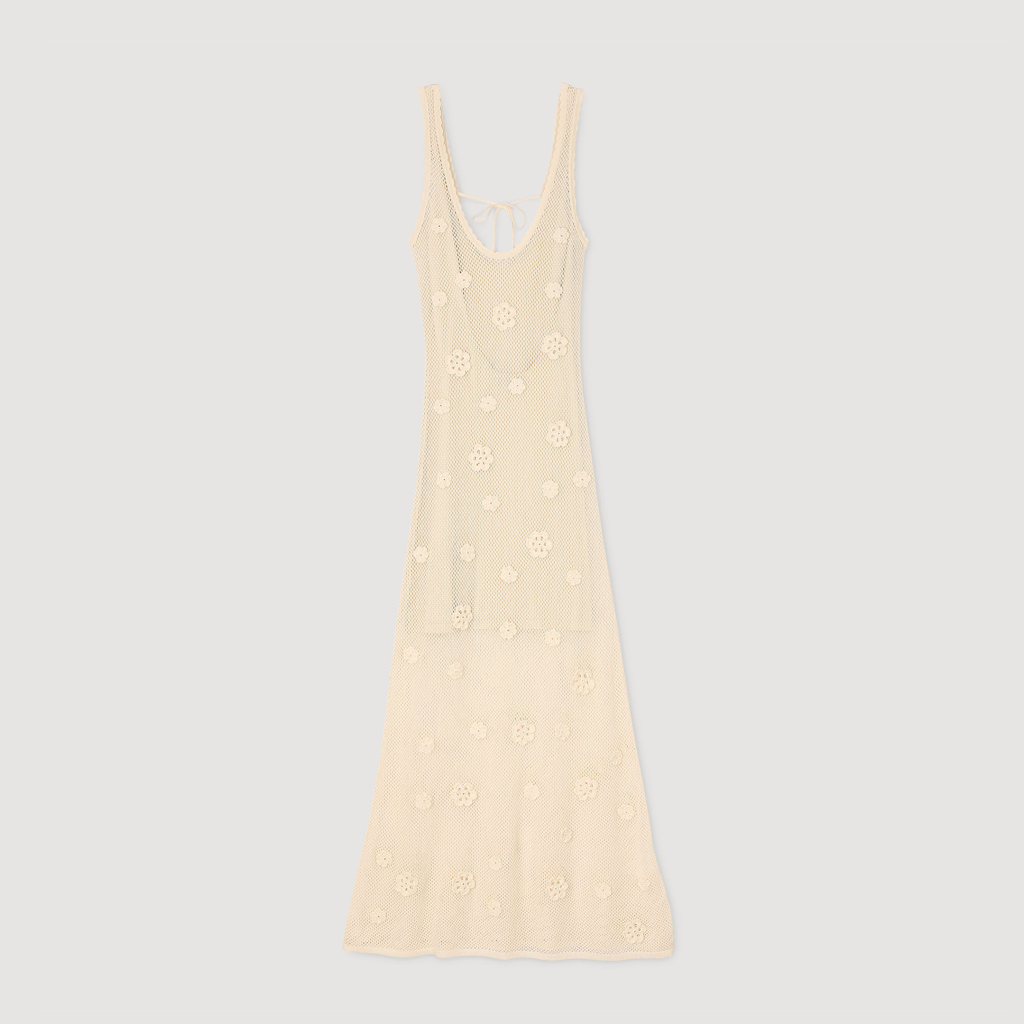 Robe longue en maille 