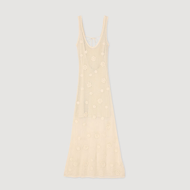 Robe longue en maille 