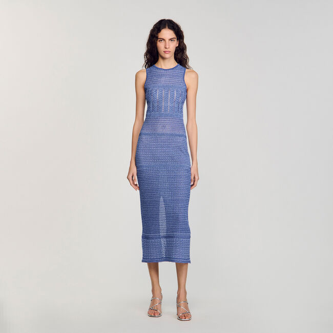Robe midi en maille