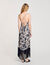 Robe longue à imprimé fleuri hawaïen