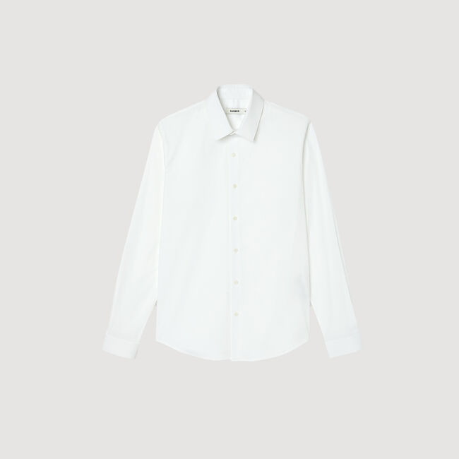 Chemise ajustée en coton stretch