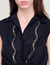 Chemise courte strassée