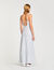 Robe longue rayée à bretelles