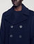 Manteau droit en laine mélangée