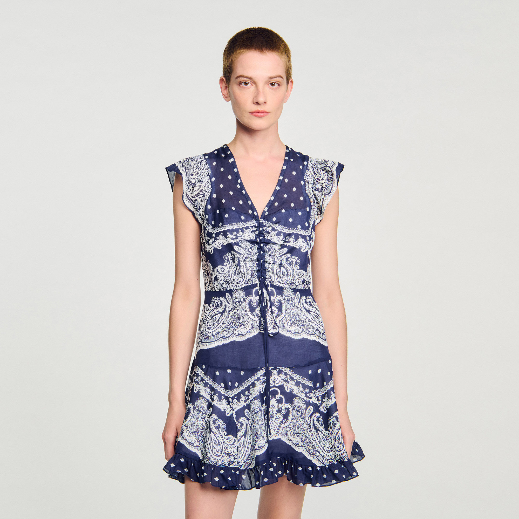 Robe courte à imprimé bandana