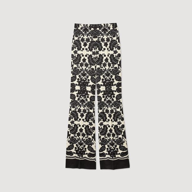 Pantalon à imprimé fleuri hawaïen