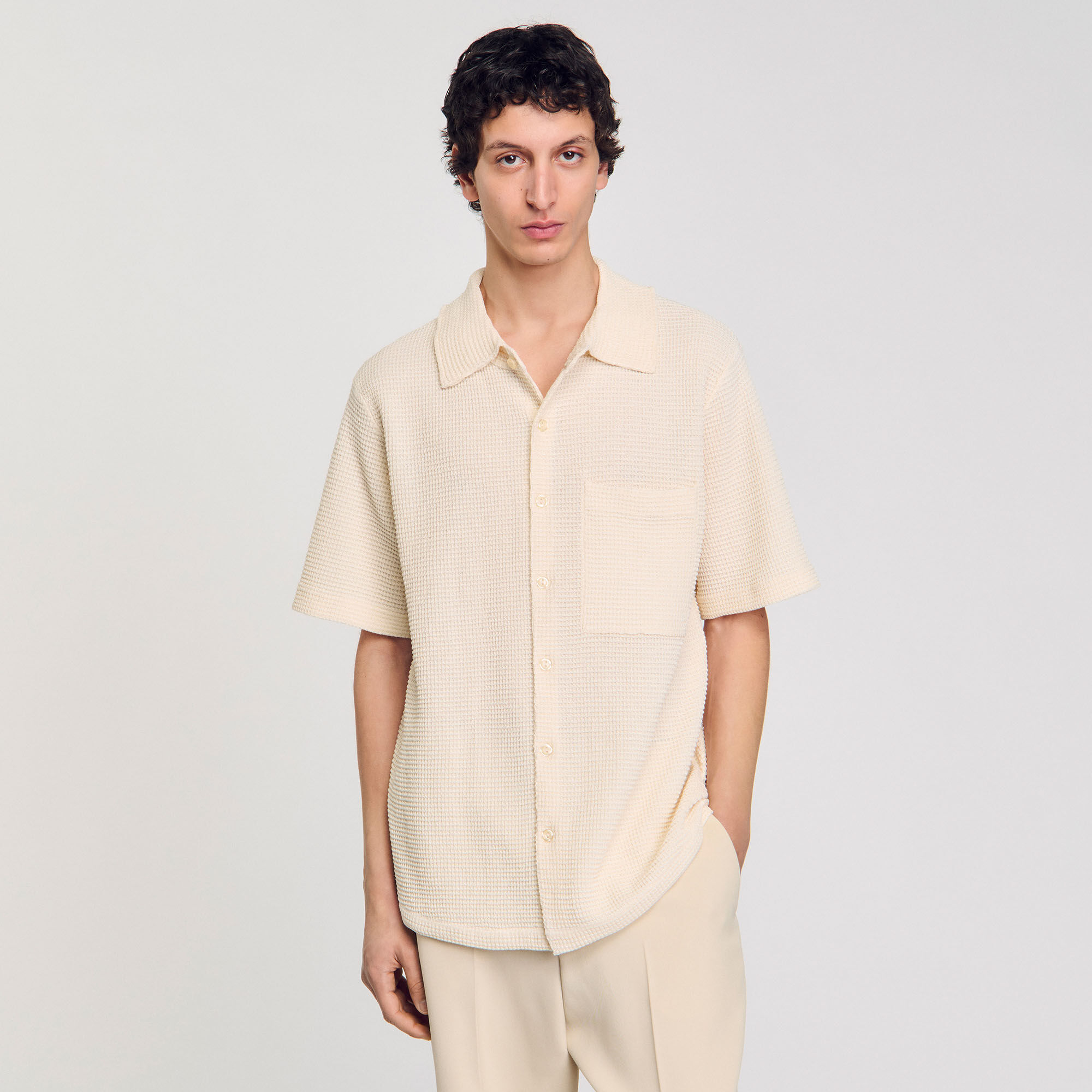 Chemise en nid d'abeille