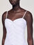 Robe longue à bustier drapé