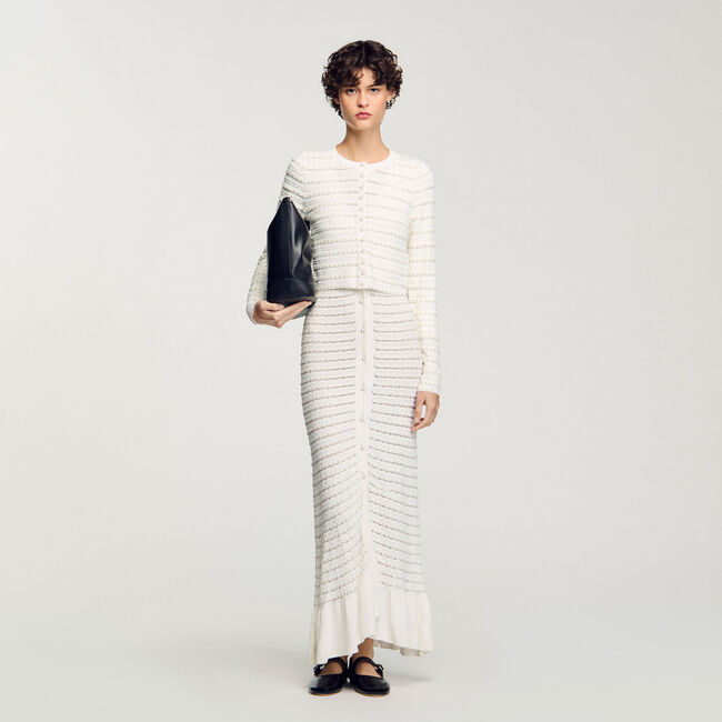 Cardigan à détails perlés