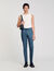 Pantalon droit élastiqué