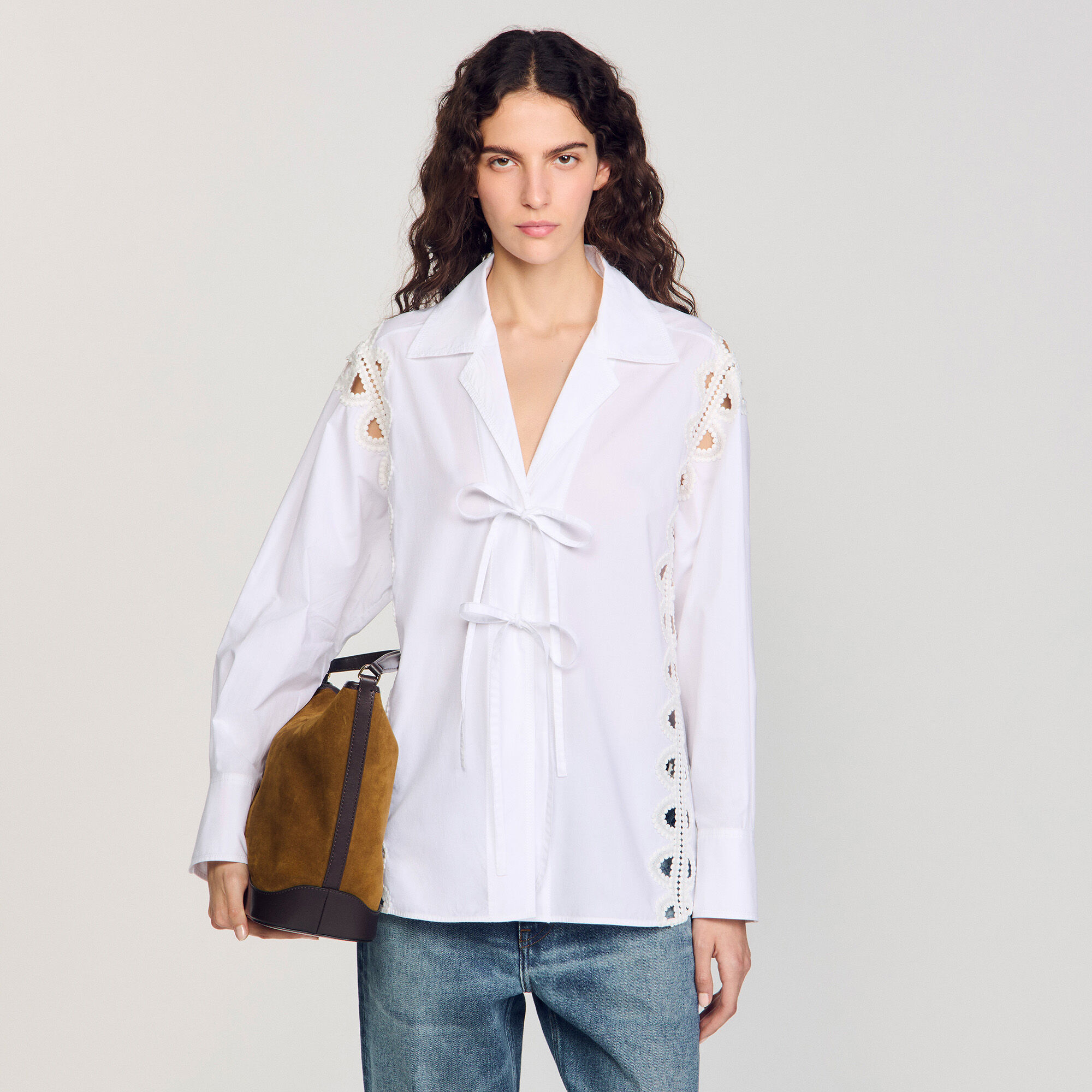 Sac seau TANGOSO en suède et cuir
