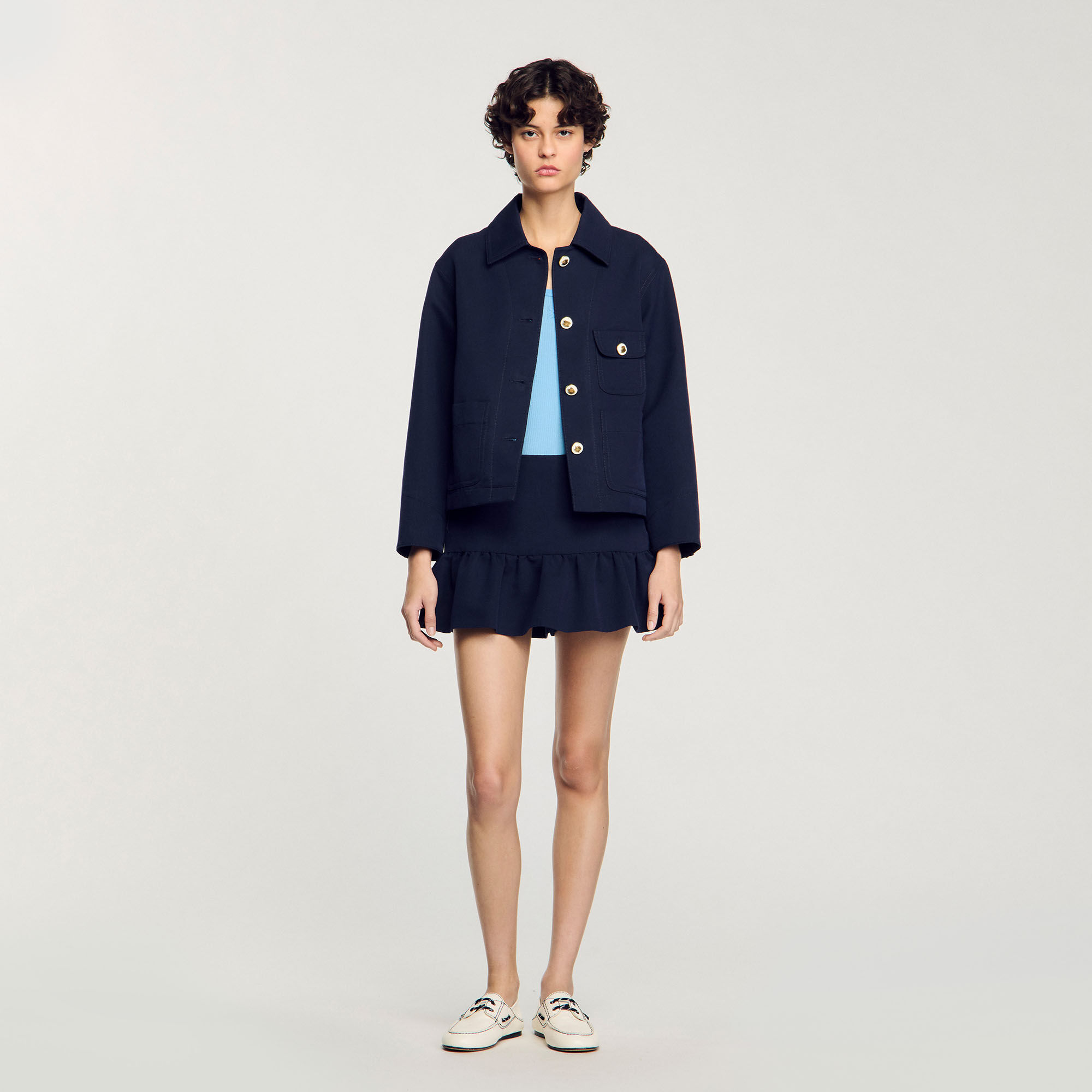 Blouson à boutons officier 
