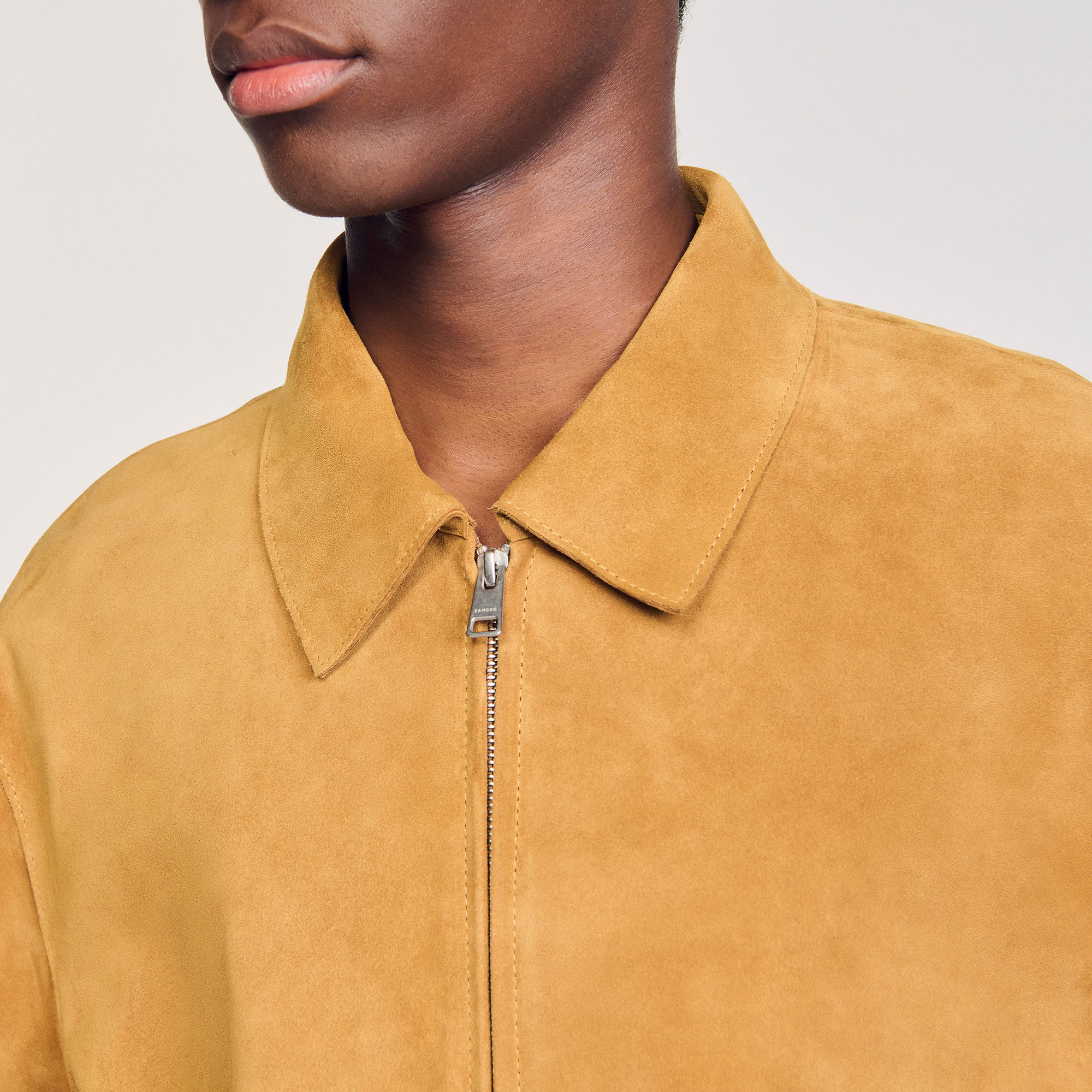 Blouson en croute de cuir 