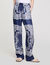 Pantalon fluide à imprimé bandana