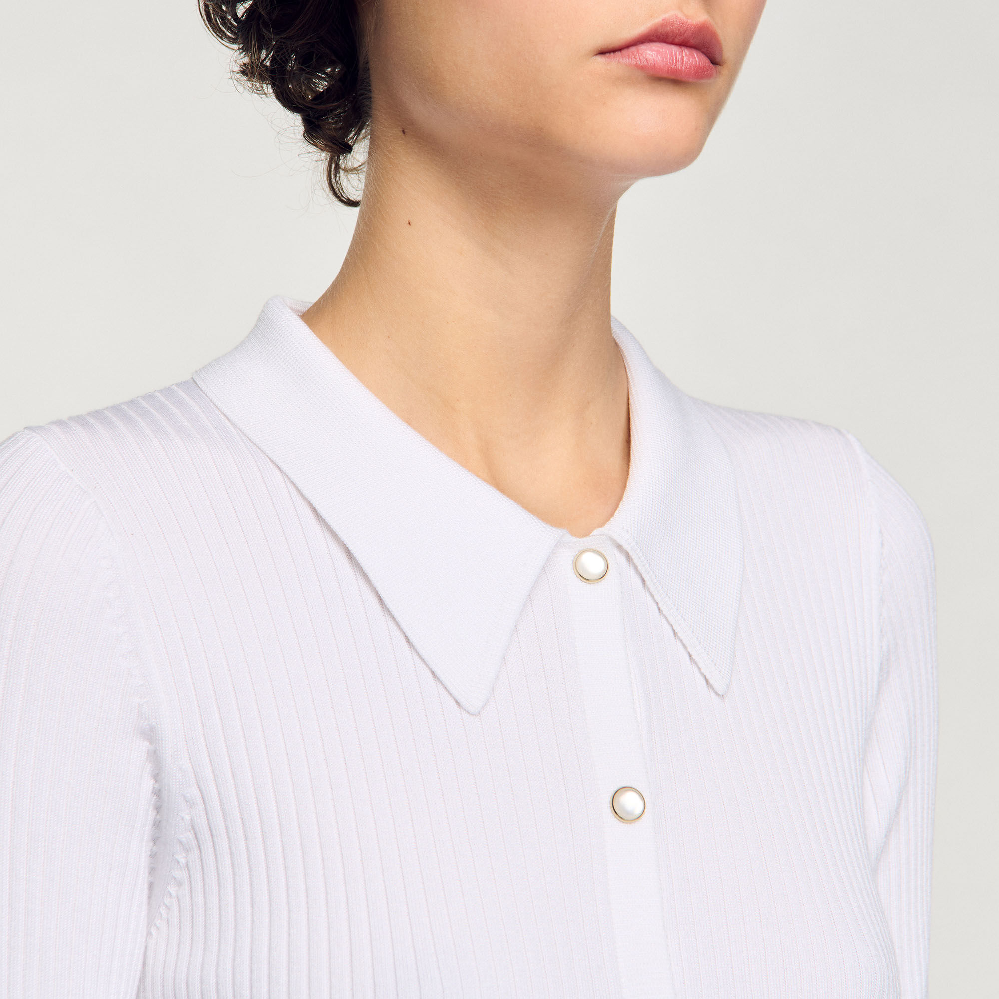 Cardigan en maille côtelée 