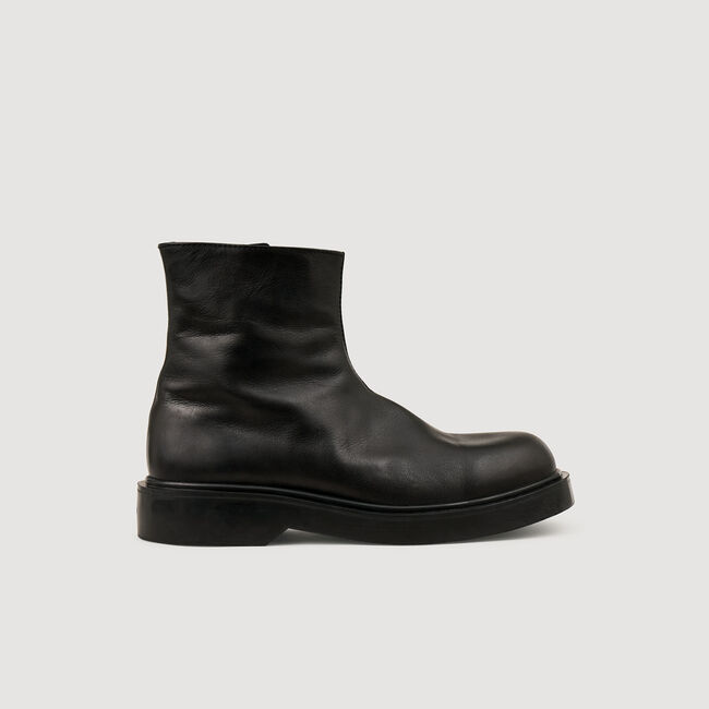 Bottines en cuir