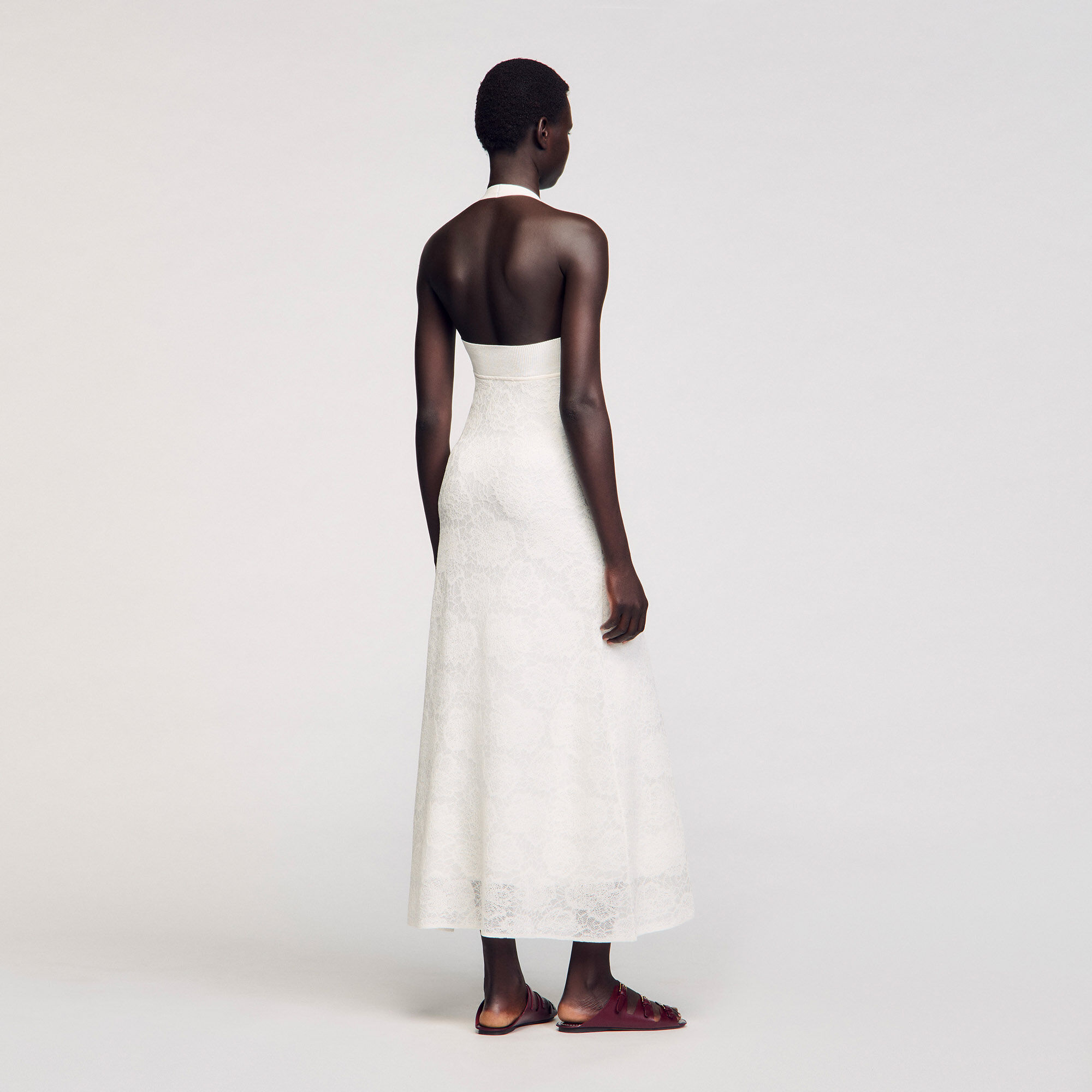 Robe longue en maille