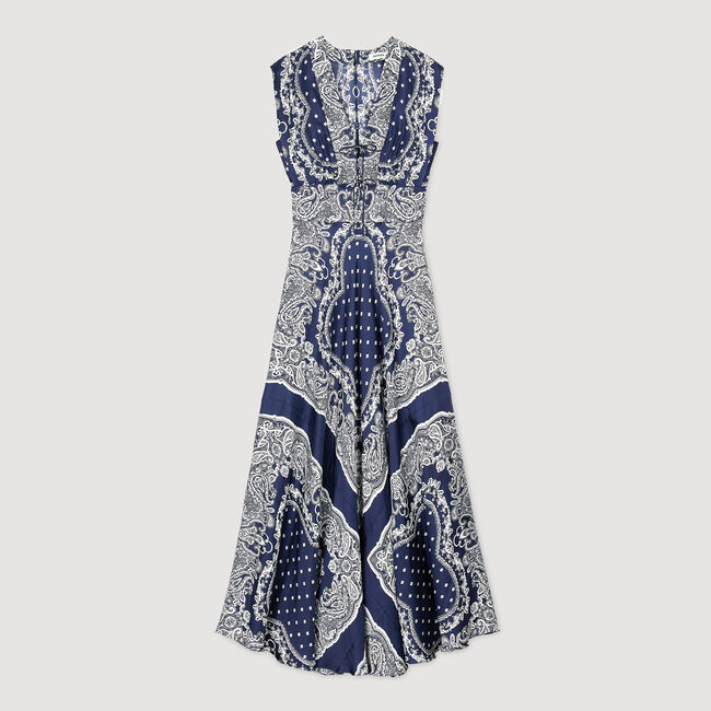 Robe longue à imprimé bandana