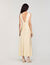 Robe longue satinée