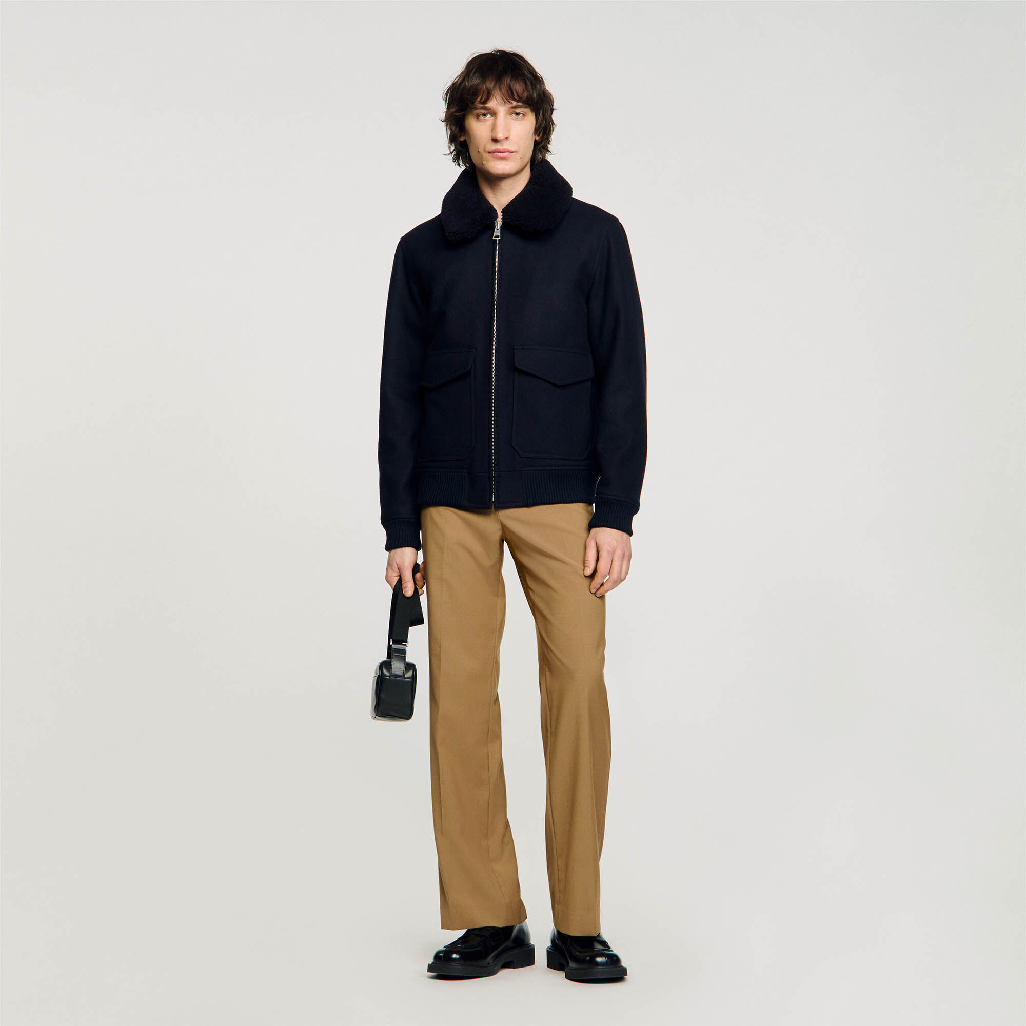 Blouson aviateur zippé