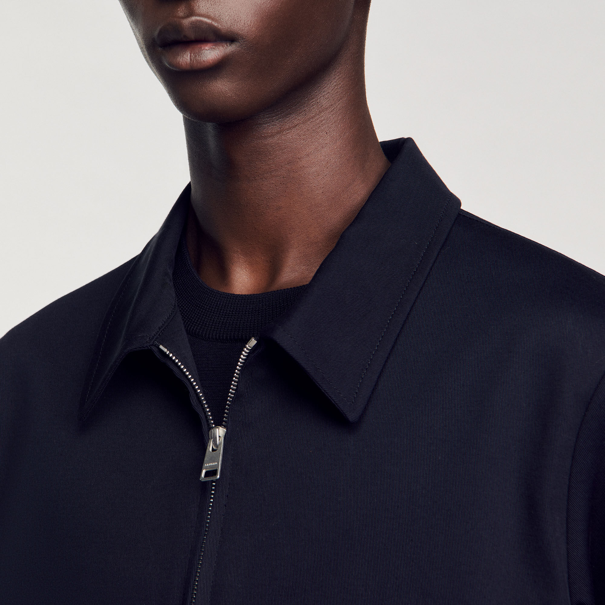 Blouson zippé en coton