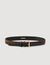 Ceinture en cuir bicolore