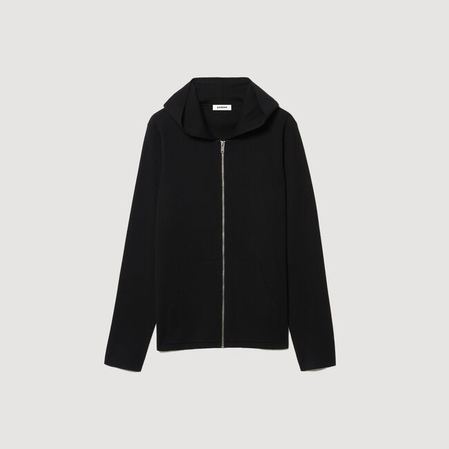 Gilet zippé avec capuche