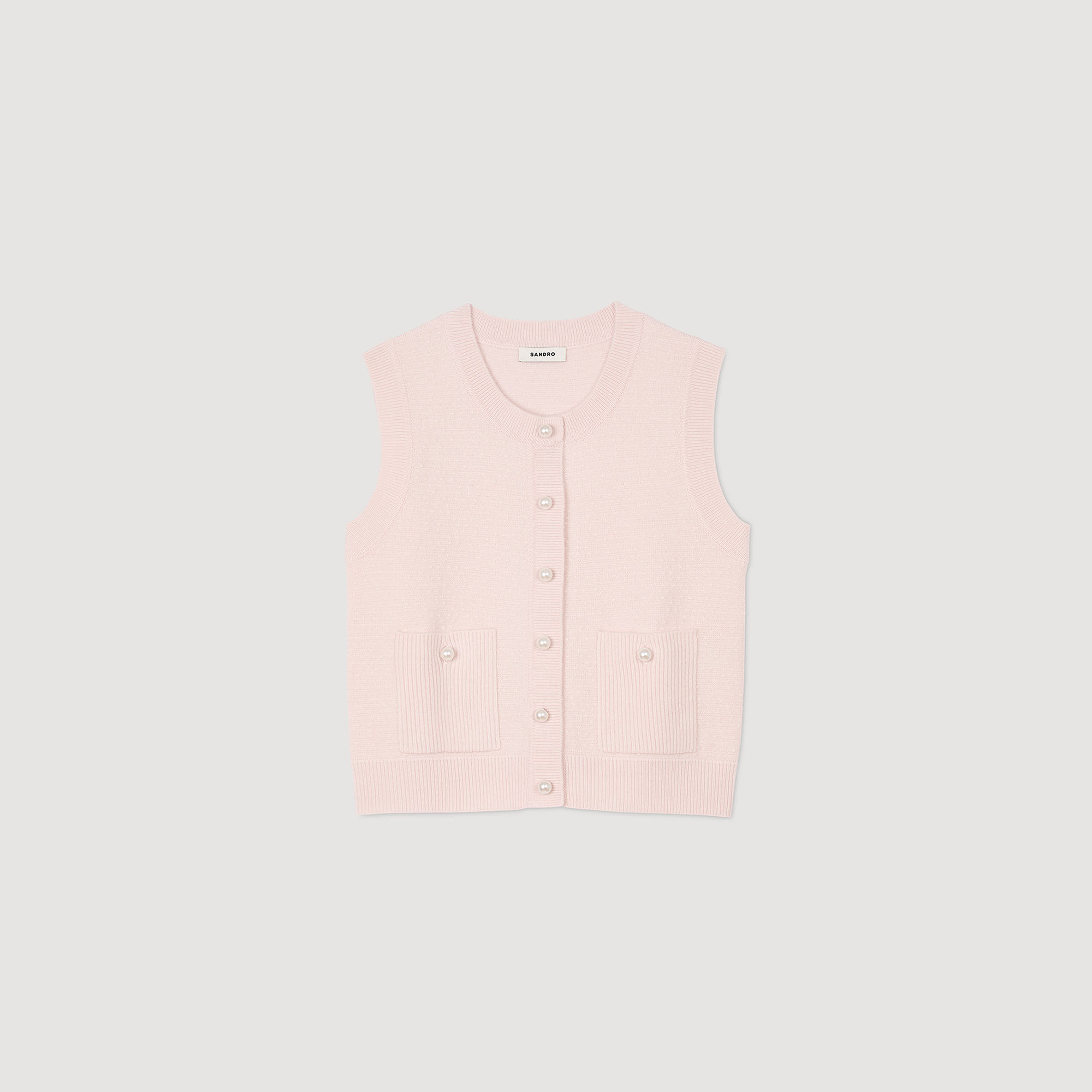 Gilet en tweed texturé
