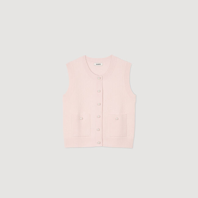 Gilet en tweed texturé
