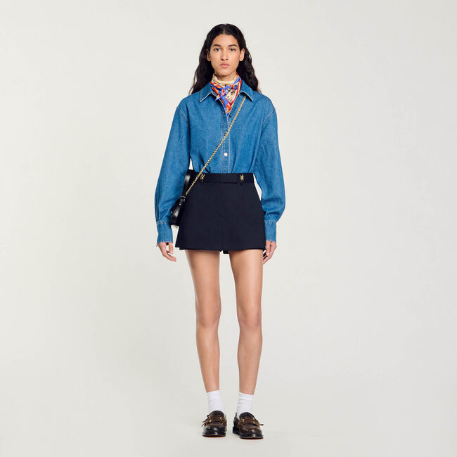 Jupe short à passants fantaisie