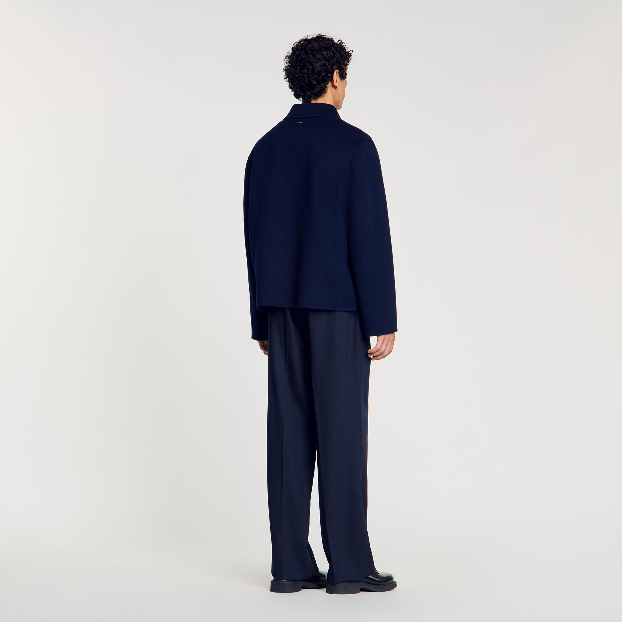 Blouson en laine double face