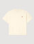 T-shirt à logo en cuir
