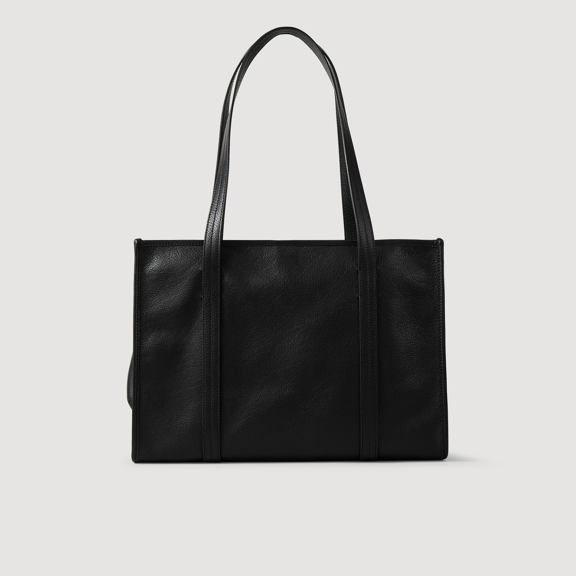 Sac cabas souple en cuir