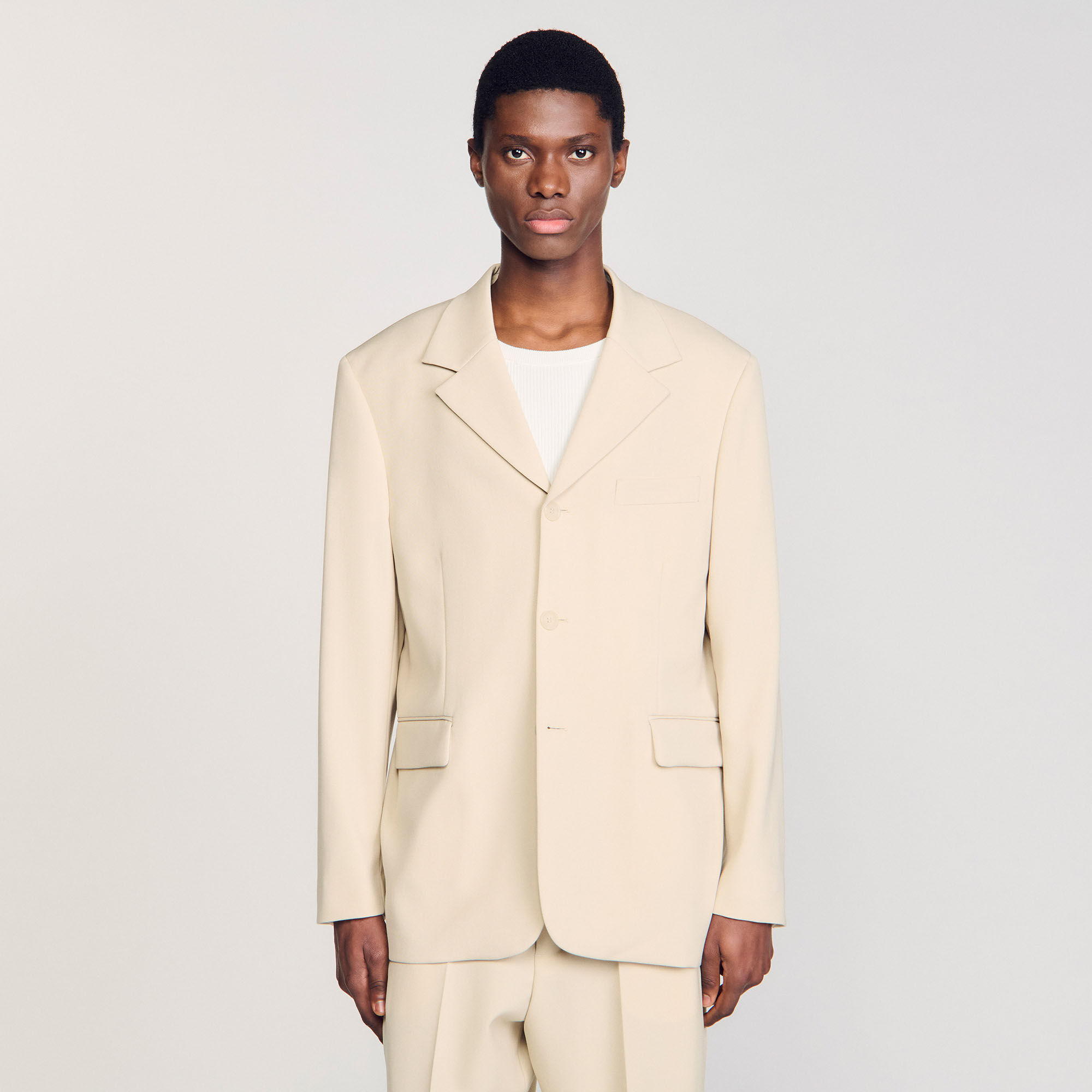 Veste de costume oversize en laine