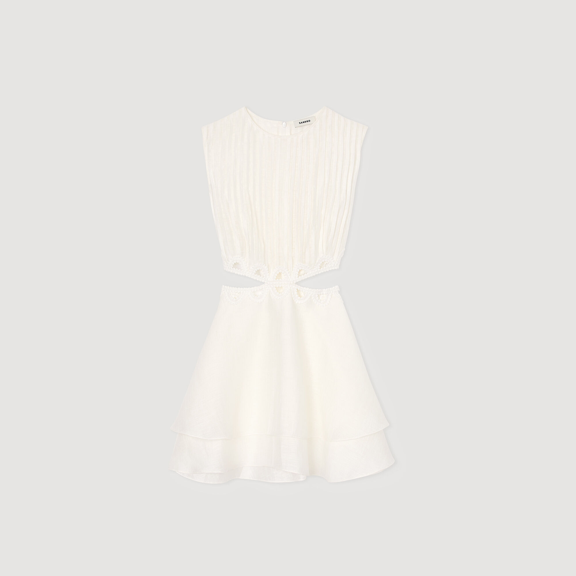 Robe courte à découpes
