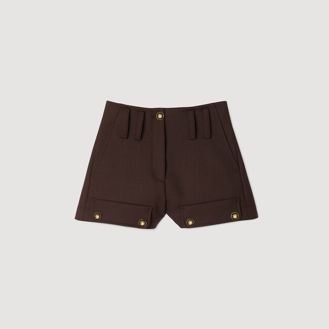 Short carpenter à boutons