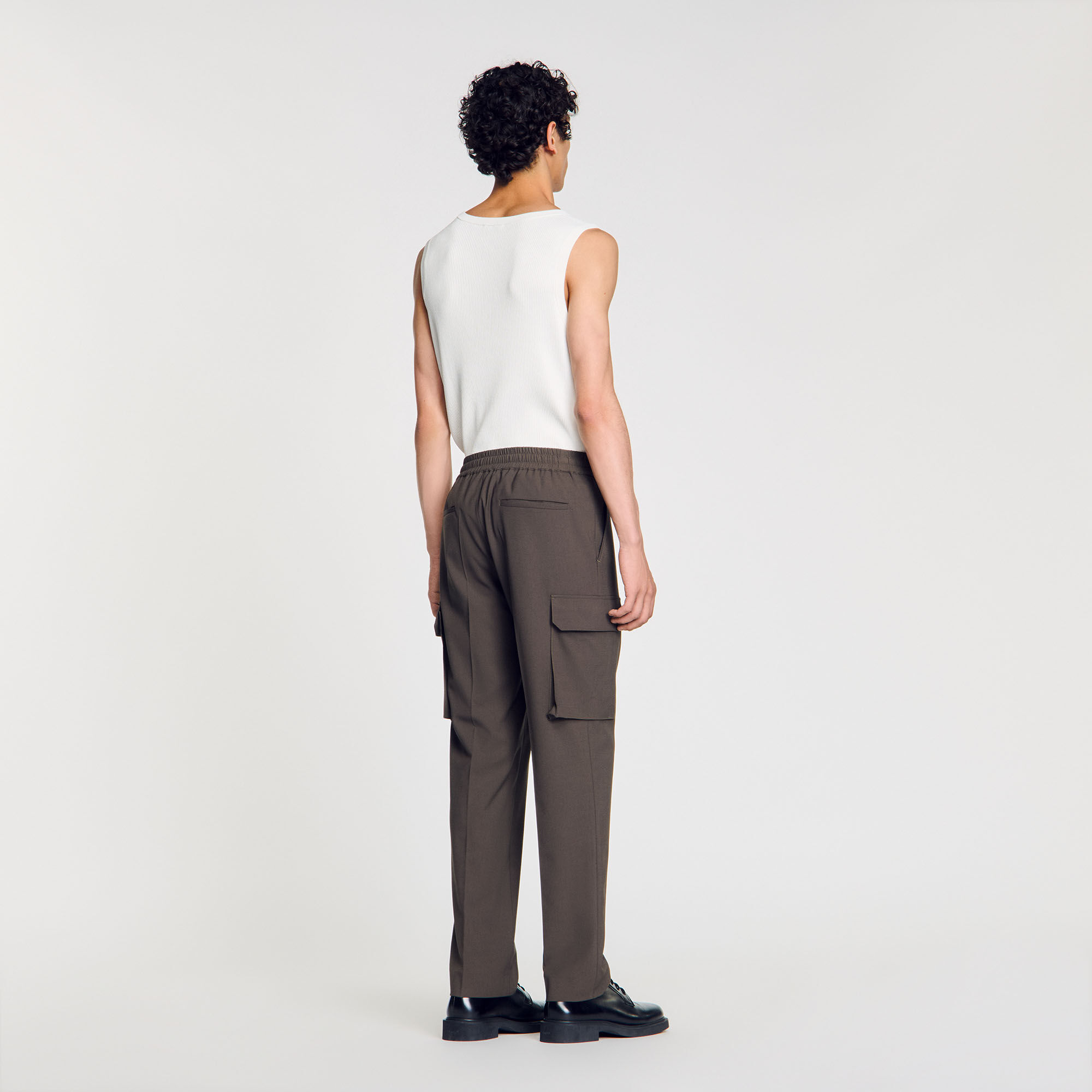 Pantalon cargo élastiqué