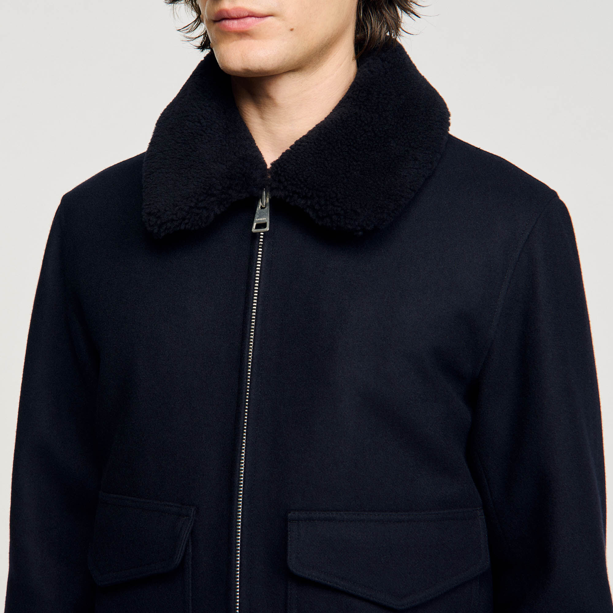 Blouson aviateur zippé