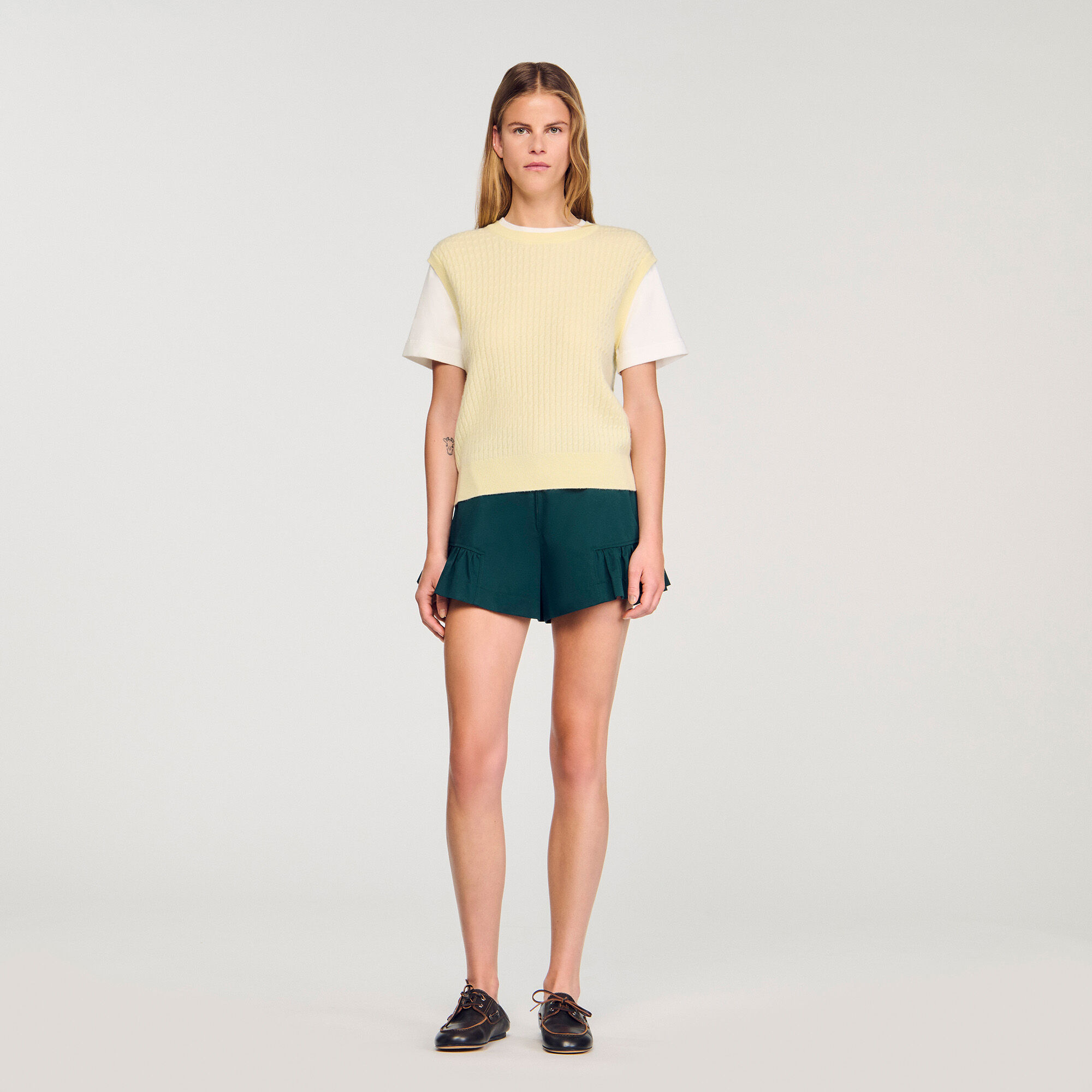 Pull 2 en 1 bicolore