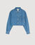 Chemise courte en jean