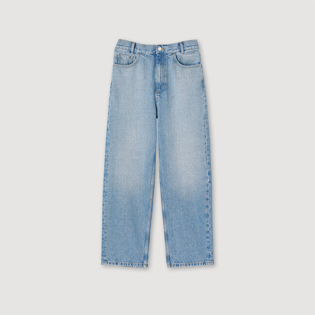 Jean droit taille basse