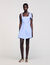 Robe courte à rayures